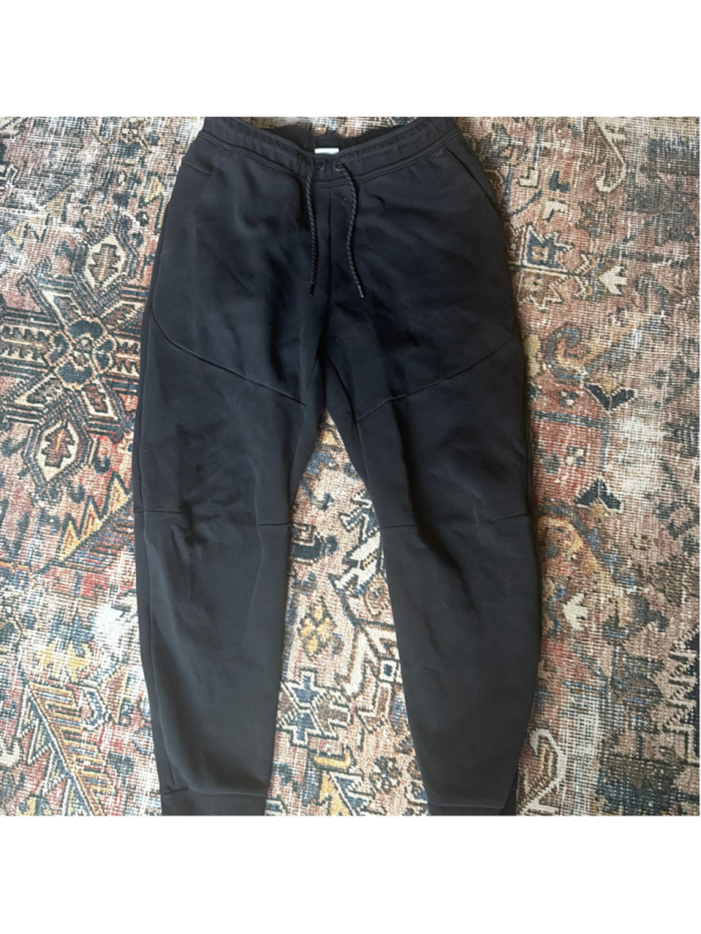 Men's Nike Tech Fleece Joggers Sweatpants Black Size M